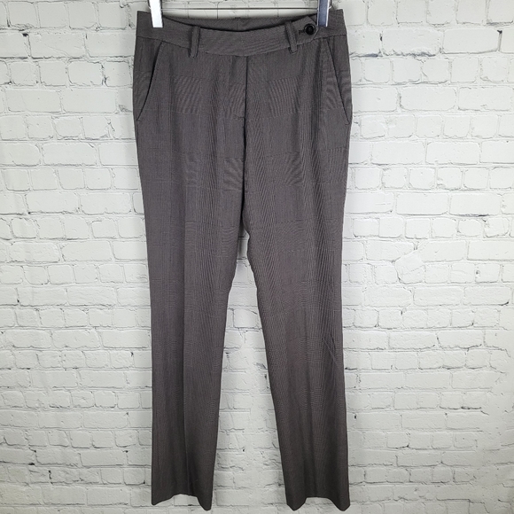 SILVIAN HEACH | tall long slim straight plaid trouser pants - Picture 5 of 9